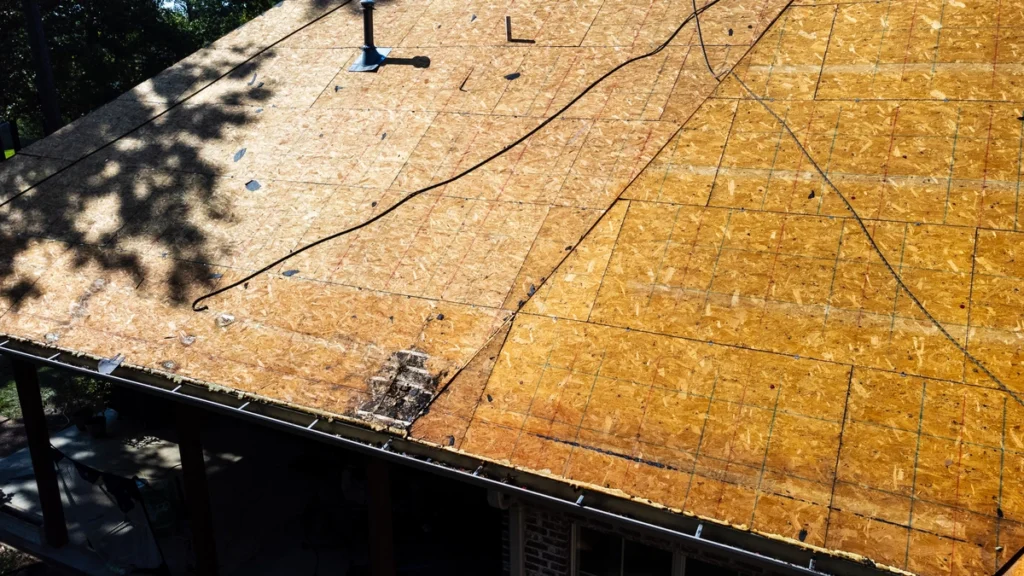 damaged roof decking