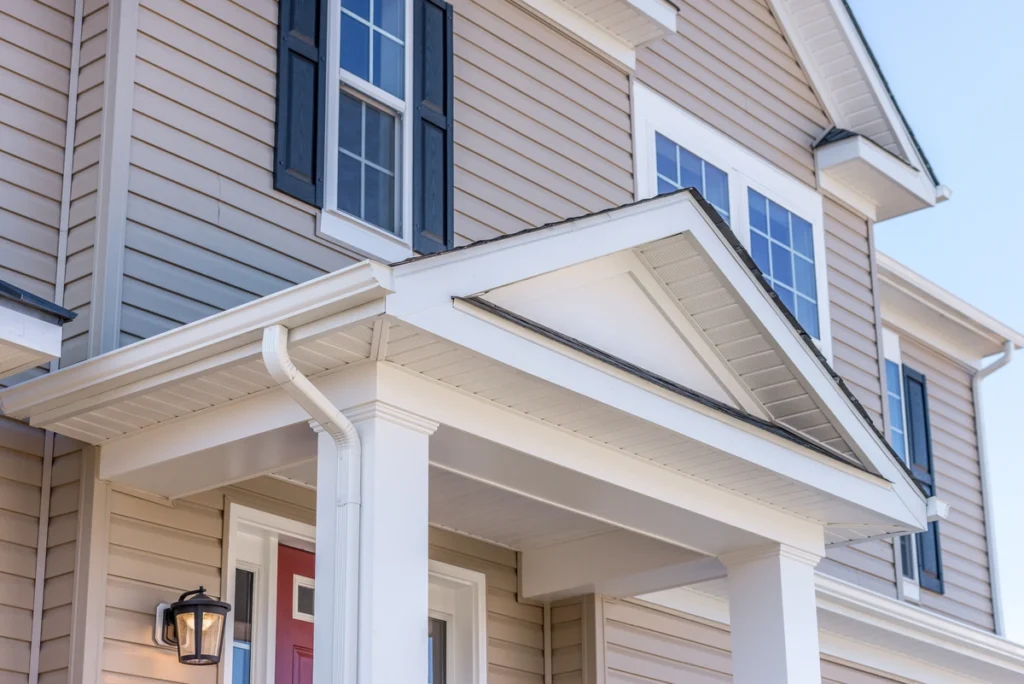 a house with nice siding home