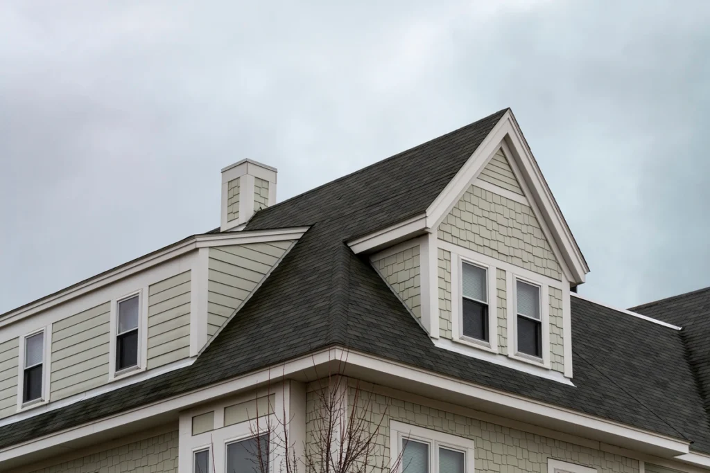 light vinyl siding home