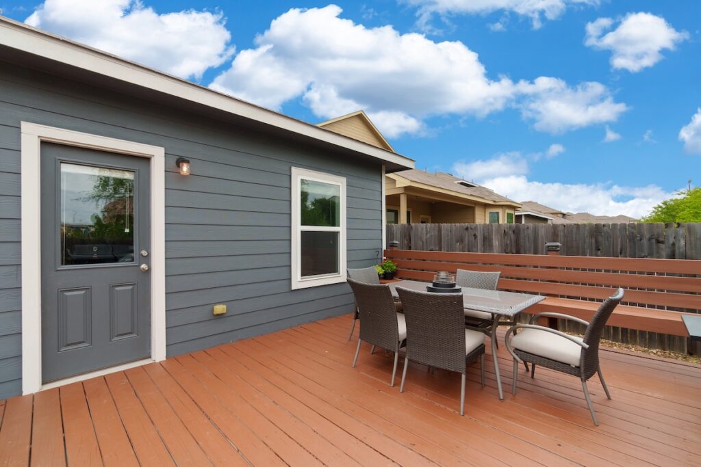 deck installed at new home