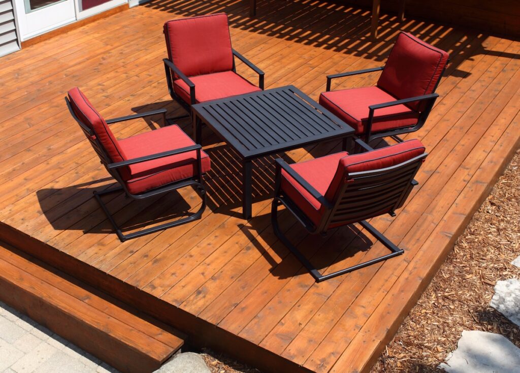 Backyard Deck and Chairs