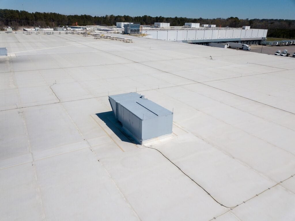 flat roof ventilation Warehouse Roof