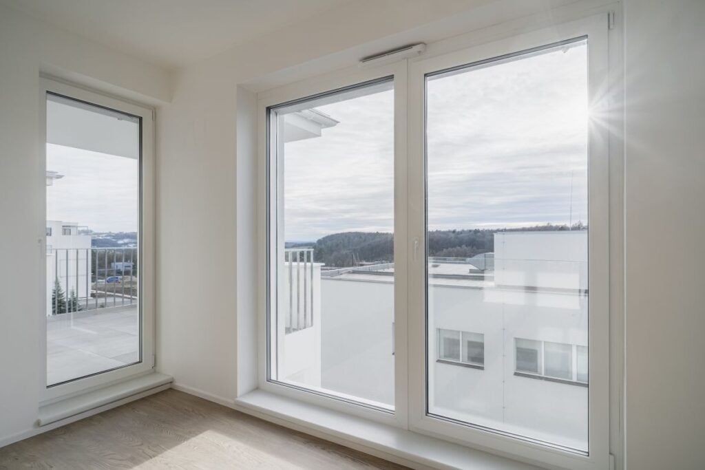 most energy efficient windows long white windows sunny day
