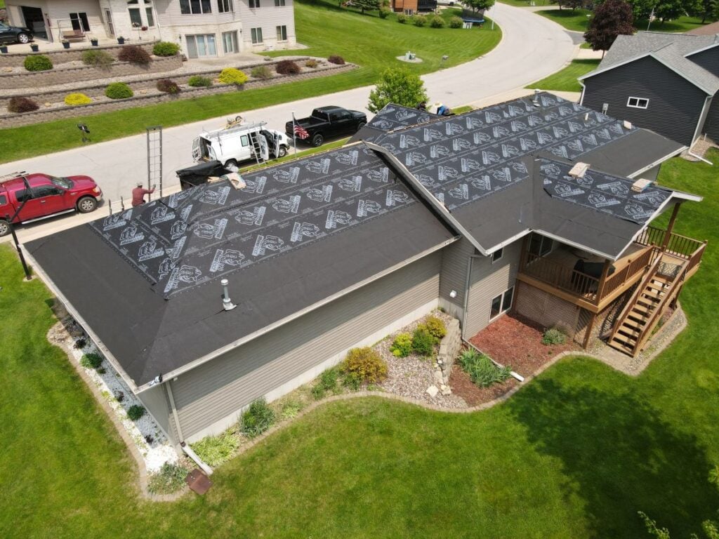 A roof need new shingles