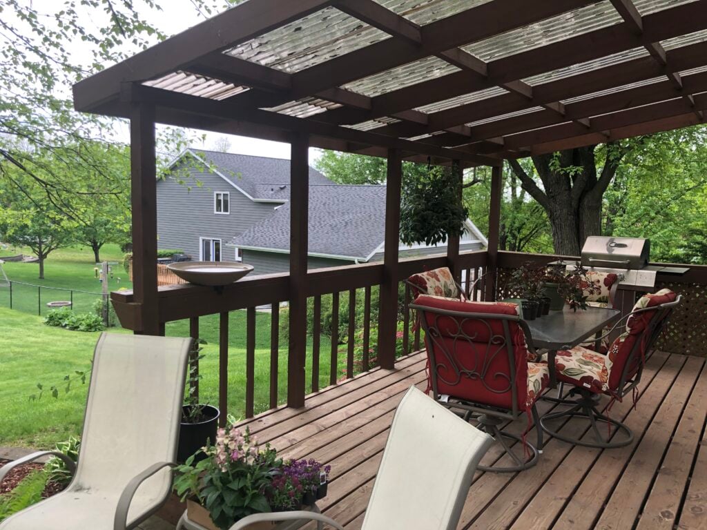 wooden deck