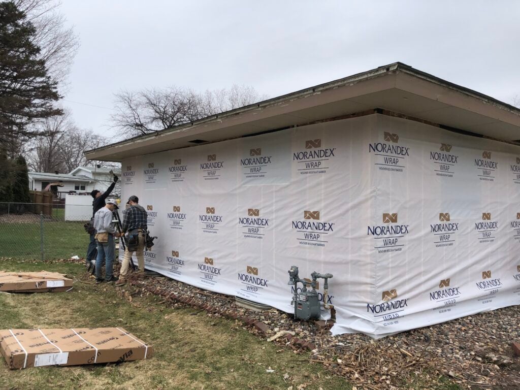 Siding removal and new siding installation