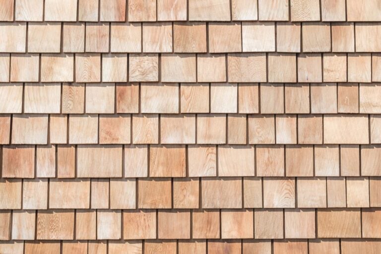 Red cedar shake siding
