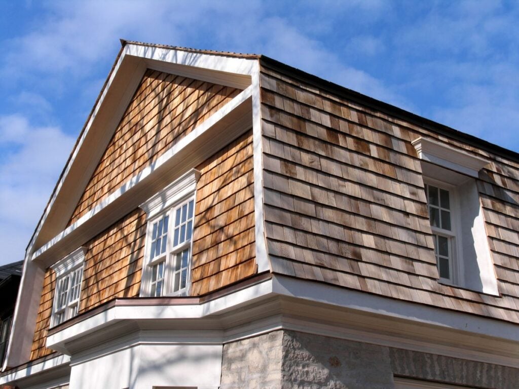 house with cedar shake siding